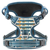 Timos no-pull dog harness neck-release demonstrates easy on-off for stress-free daily walks.