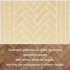 Tindbea mud mat beige low-profile design fits under doors