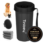 Tinioey dog paw cleaner cup for muddy paws with easy rinse and dry.