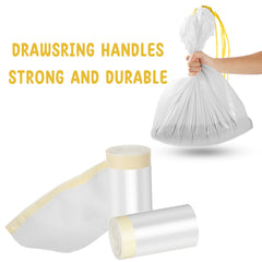 Tinlade unscented tear-resistant liner material helps contain waste securely