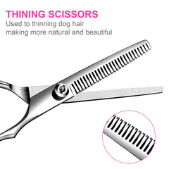 TINMARDA straight scissors deliver razor-sharp cuts for efficient length removal.