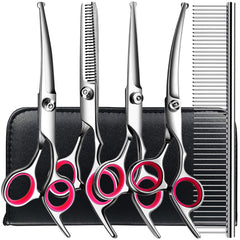 TINMARDA 6in1 thinning scissors for precise fur thinning and blending.