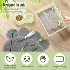 Tioncy paw-litter-mat: non-slip waterproof surface traps litter