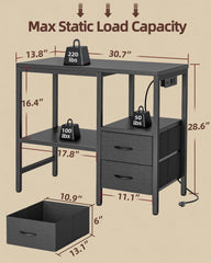 TIQLAB stand storage drawers keep fish care supplies neatly organized.