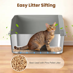 TIUUBT sifting box with 1 inch gap filters waste efficiently
