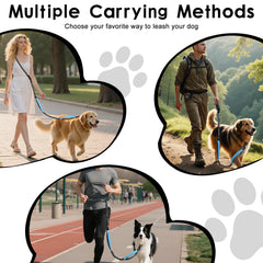 Tivray crossbody dog leash adjustable belt ensures secure fit during runs.