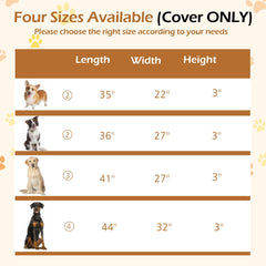 Tivray dog bed cover non-slip bottom keeps the bed in place during use