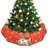 Tivray tunel-arbol navideno 35x35x9-8, ideal para jugar y descansar junto al árbol