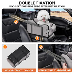 TKYZ center console dog car seat gray large space for comfortable lounging