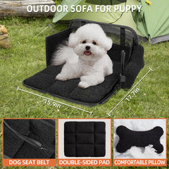 TKYZ dog carrier for small dogs offers shoulder carry or suitcase attachment.