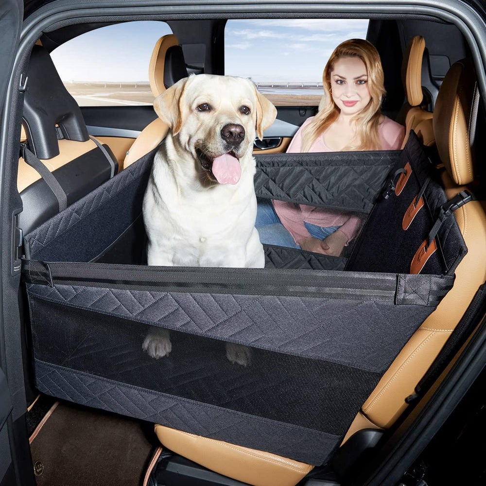 TKYZ large dog car seat back seat extender creates extra space for comfort