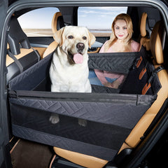 TKYZ large dog car seat back seat extender creates extra space for comfort