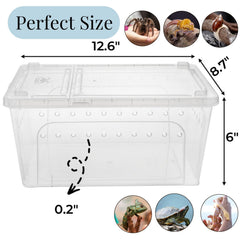 Tlence 2Pack feeding boxes top view emphasizes stackable storage design.