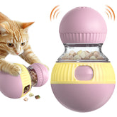 TLKNG cat dispensing toy double-ball pink promotes interactive play and treat rewards.