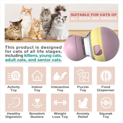 TLKNG interactive puzzle feeder toy challenges cats with moving treats and enrichment.