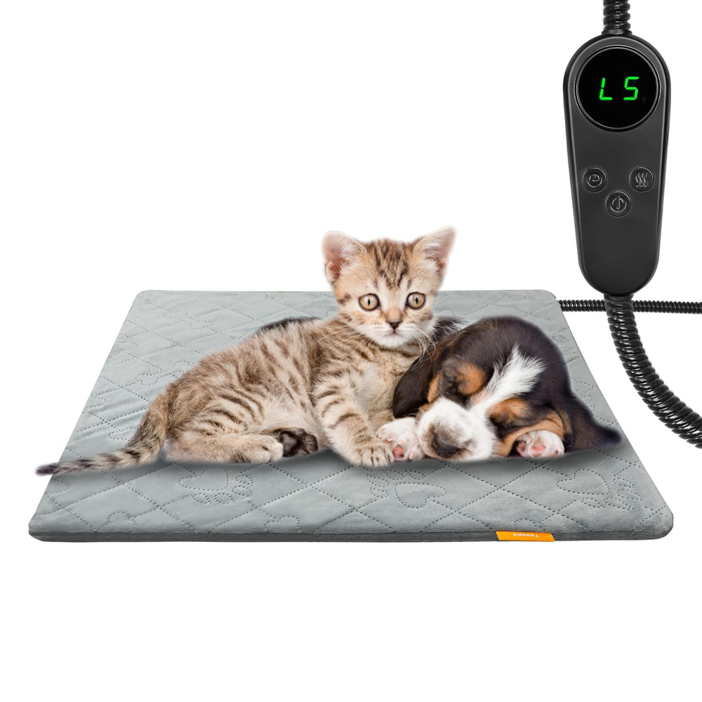 Toaspa Pet Heating Pad control panel with LED display for precise warmth.