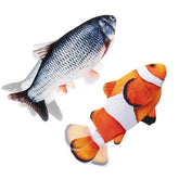 Tocirelo floppy fish toy closeup shows soft plush surface ideal for kitten play