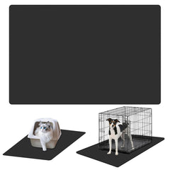 Toemue dog crate mat liner front view shows a soft surface for pet comfort