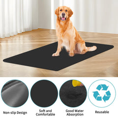 Toemue dog crate mat liner waterproof back demonstrates floor protection