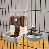 Tokayife automatic pet food dispenser front view with clear feed chamber for easy level checks.