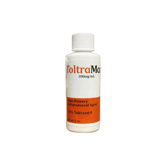ToltraMax Toltrazuril 60ml bottle front view for easy multi-species administration.