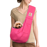 Tomkas small dog sling classic pocket front shows roomy storage for essentials.