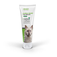 Tomlyn Laxatone catnip-flavored gel tube for easy hairball relief.