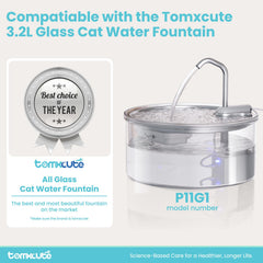 Tomxcute filter cotton-layer detail traps debris for cleaner cat water.