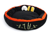 TONBO Sushi Bed front view with rice ball motif, a cozy resting spot for small pets.