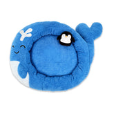 TONBO soft plush whale bed fabric closeup for cozy naps and comforting touch