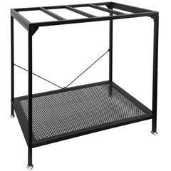 Tongmo 40-gallon stand front view shows sturdy dual-stand design for two tanks.