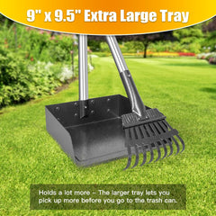 TOOGE Larger Pooper Scooper extended reach for easy no-bend scooping