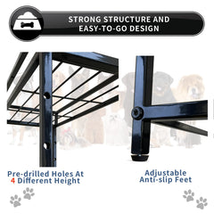 Tookincmo lifted bowl stand anti-slip-legs keeps bowls steady and floors protected