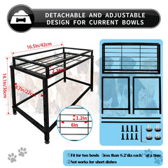 Tookincmo lifted bowl stand assembly demonstrates easy setup with included tools for quick use