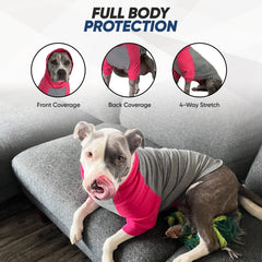 Tooth & Honey fit-detail on pitbull-sized sweater shows roomy chest for movement
