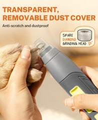 Toozey Dog Nail Grinder LED lighting guides you to avoid quick injuries.