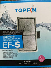 Top Fin EF-S element filter cartridge pack front view for clean water maintenance.
