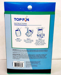 Top Fin Silenstream PF-L cartridge installed inside the filter chamber demonstrating easy maintenance and waste removal.