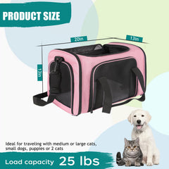 Top tasta soft sided carrier with four breathable windows for fresh air