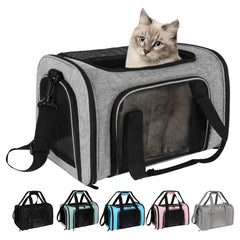 Top tasta dog carrier open view shows sturdy steel frame and scratch-resistant fabric for durability