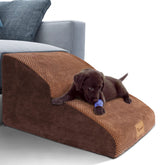 Topmart high-density extended foam dog ramp side view for aging pets