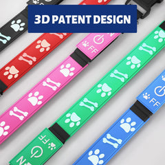 TOPOTO light-up dog collar red side profile improves visibility during evening strolls