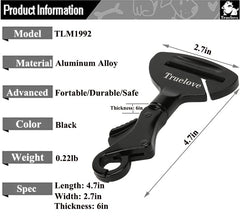 TOPSOSO Truelove portable dog car restraint keeps pets safe on trips.