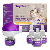 TopSum cat pheromones calming diffuser on table to help reduce feline stress