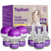 TopSum Cat Pheromones Diffuser 3-pack display for calming multi-room setup.