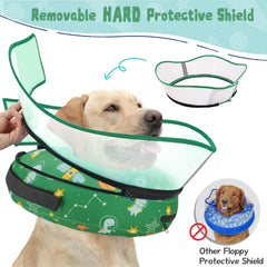 Toptakeit dog collar uses non-stick fabric for easier cleaning and hygiene.