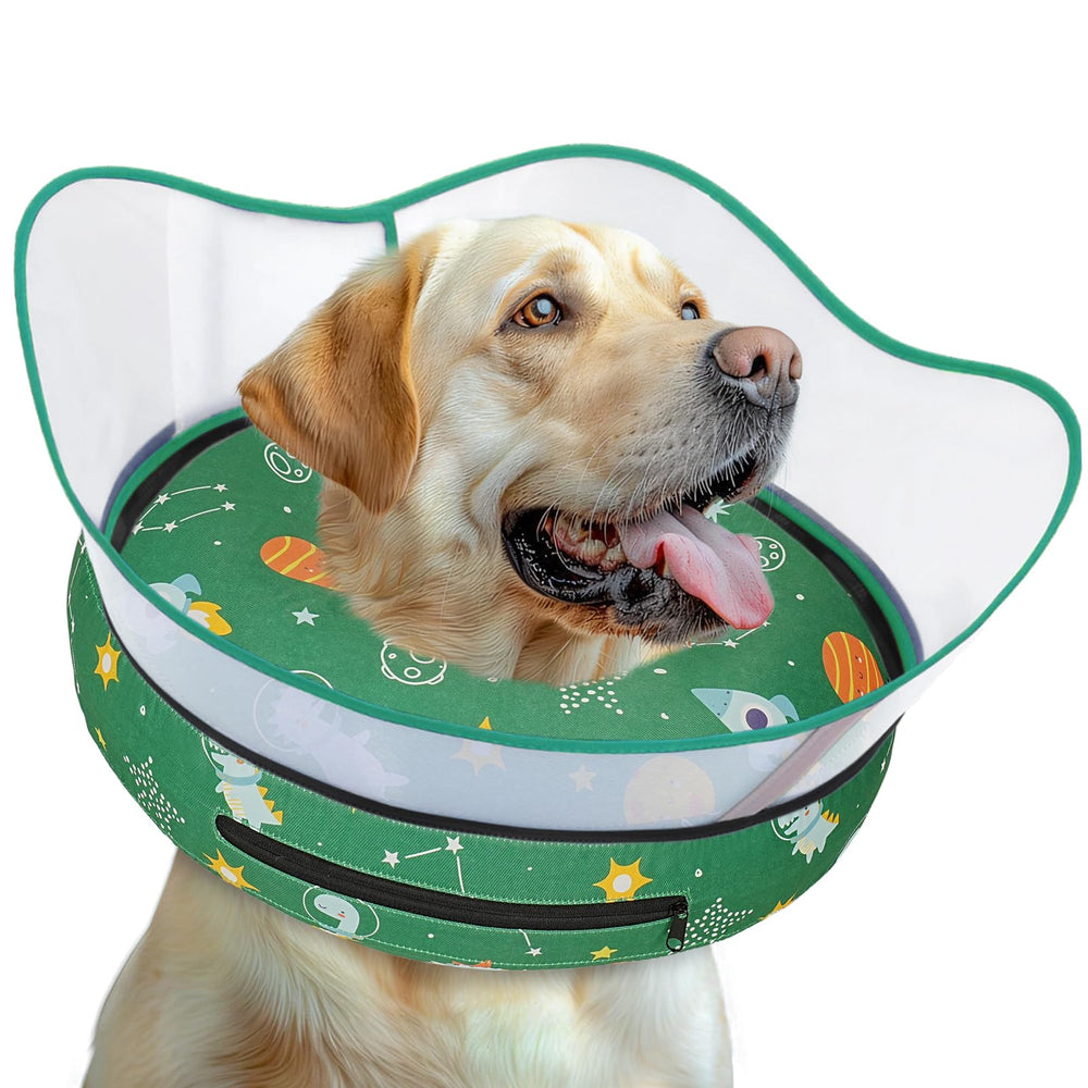Toptakeit elevated inflatable dog cone-donut shape supports gentle healing and licking deterrence.