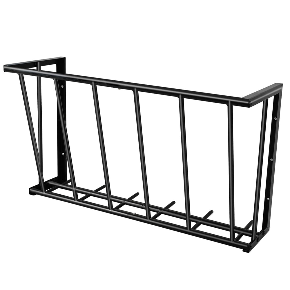 Topyznsup hay rack wall-mount 27-inch for organized feeding and space saving.