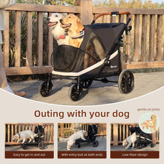 Totoro Ball dog stroller 360 front wheel enables smooth maneuverability