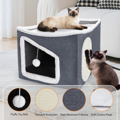 Tovve heated cat house thermostat controls for convenient year-round comfort